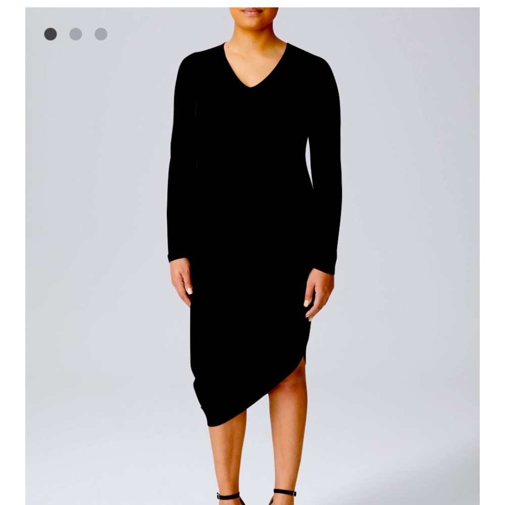 Long Sleeve V-Neck Geneva Dress - Picture 1 of 1